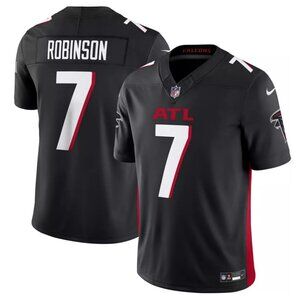 Mens Youths 7 Bijan Robinson Black Stitched Jersey Vapor